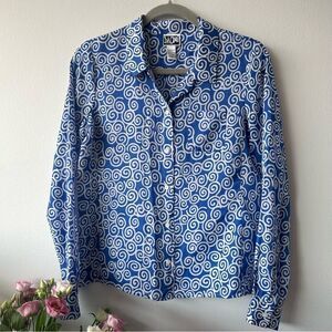 Vintage Diane von Furstenberg Silk/Cotton fitted shirt
